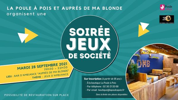 Soirée jeux de société à Châteaugiron près de Rennes